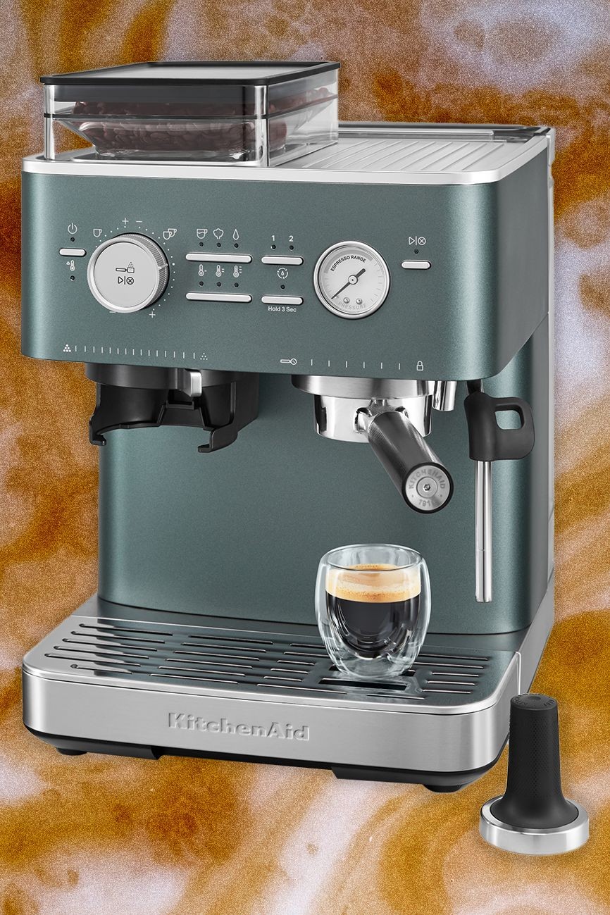 Semi Automatic Espresso Machine with Burr Grinder